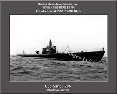 USS Gar SS 206 personalized Photo