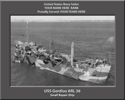 USS Gordius ARL 36 Personalized Photo