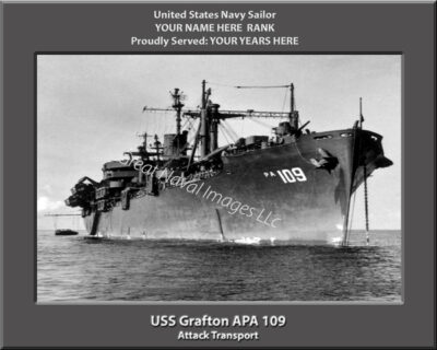 USS Grafton APA 109 Personalized Photo