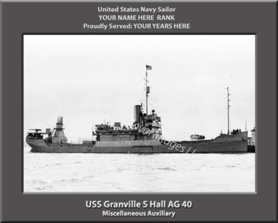 USS Granville S Hall AG 40 Personalized Photo