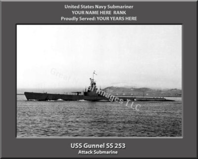 USS Gunnel SS 253 Personalized Photo