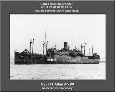 USS H T Allen AG 90 Personalized Photo