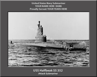 USS Halfbeak SS 352 Personalized Photo