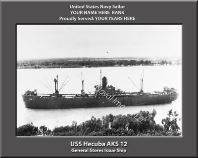 USS Hecuba AKS 12 Personalized Photo