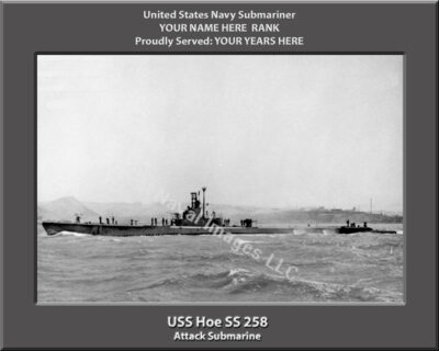 USS Hoe SS 258 Personalized Photo