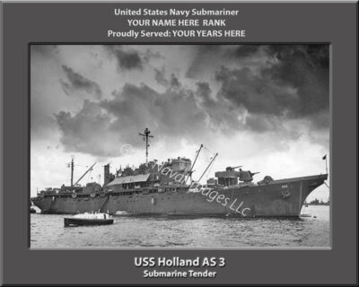 USS Holland AS 3 Personalized Photo