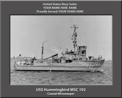 USS Hummingbird MSC 192 Personalized Photo