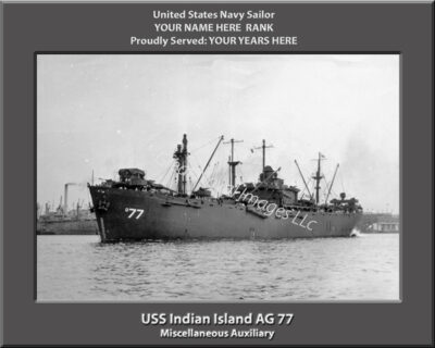 USS Indian Island AG 77 Personalized Photo