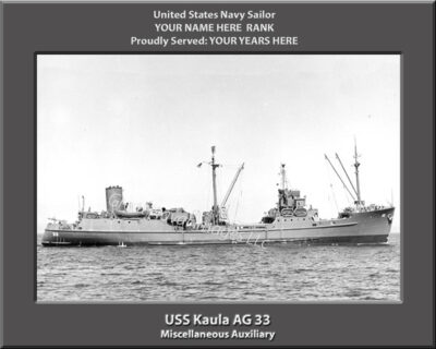 USS Kaula AG 33 Personalized Photo