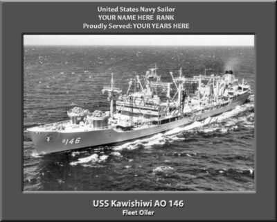 USS Kawishiwi AO 146 Personalized Photo