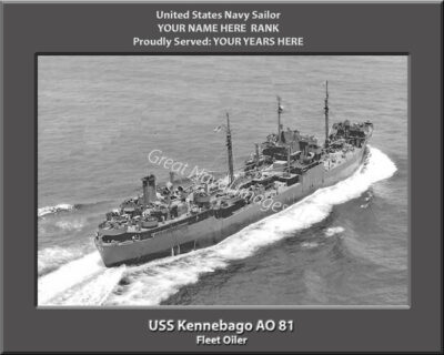 USS Kennebago AO 81 Personalized Photo