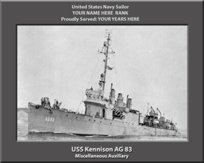 USS Kennison AG 83 Personalized Photo