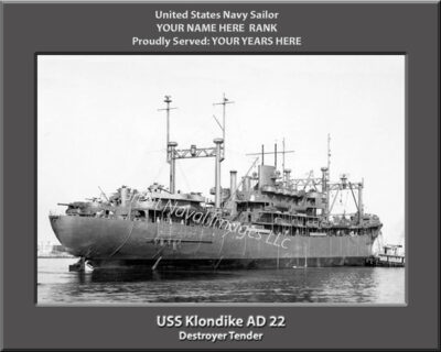 USS Klondike AD 22 Personalized Photo