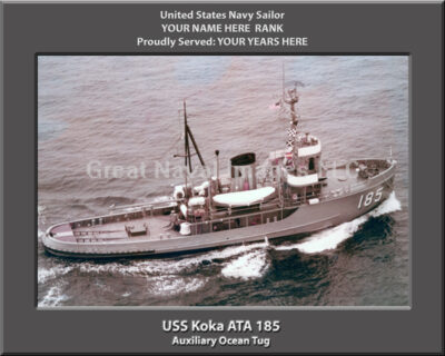 USS Koka ATA 185 Personalized Photo