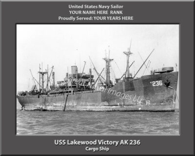 USS Lakewood Victory AK 236 Personalized Photo