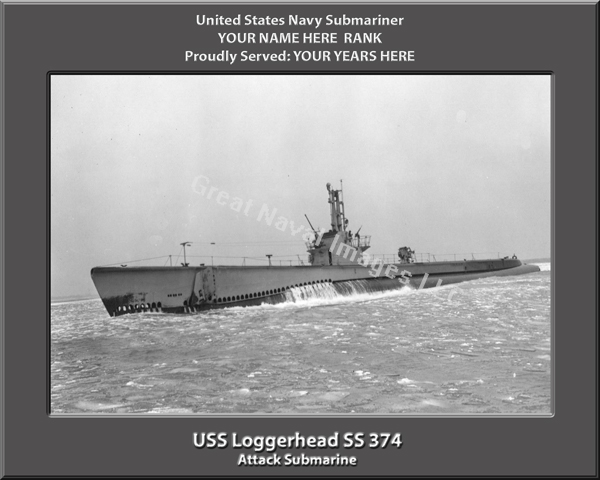 USS Loggerhead SS 374 Personalized Photo