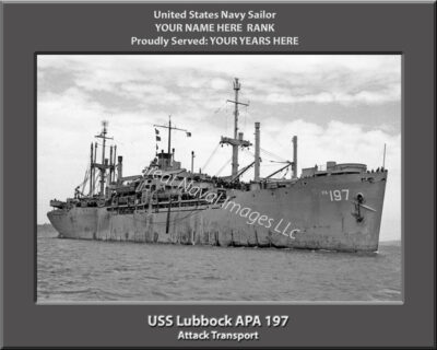 USS Lubbock APA 197 Personalized Photo