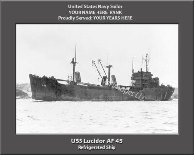 USS Lucidor AF 45 Personalized Photo