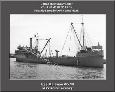 USS Malanao AG 44 Personalized Photo