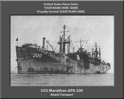 USS Marathon APA 200 Personalized Photo