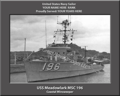 USS Meadowlark MSC 196 Personalized Photo