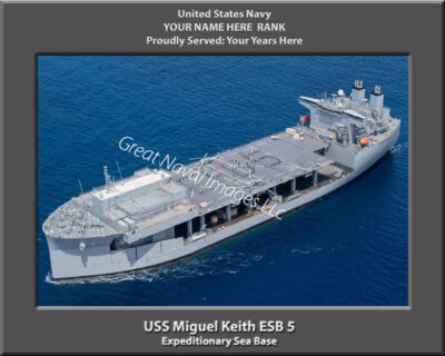 USS Miguel Keith ESB 5 Personalized Ship Photo