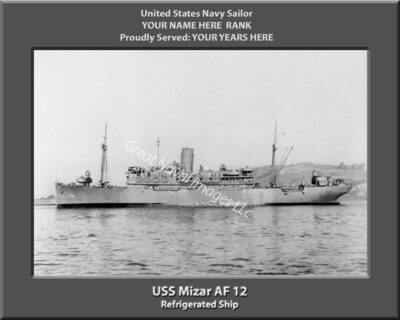 USS Mizar AF 12 Personalized Photo