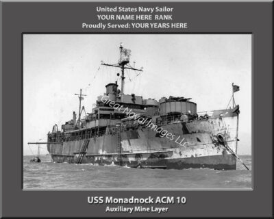 USS Monadnock ACM 10 Personalized Photo