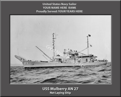 USS Mulberry AN 27 Personalized Photo