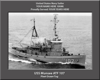 USS Munsee ATF 107 Personalized Photo