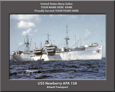 USS Newberry APA 158 personalized Photo