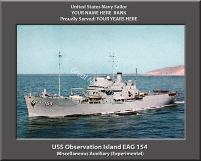 USS Observation Island EAG 154 Personalized Photo