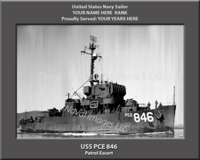 USS PCE 846 Personalized Photo