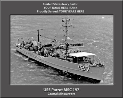 USS Parrot MSC 197 Personalized Photo