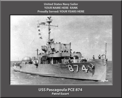 USS Pascagoula PCE 874 Personalized Photo