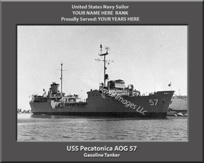 USS Pecatonica AOG 57 Personalized Photo