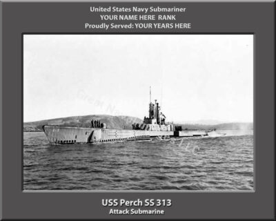 USS Perch SS 313 Personalized Photo