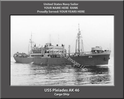 USS Pleiades AK 46 Personalized Photo
