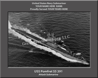 USS Pomfret SS 391 Personalized Photo