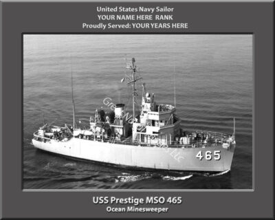 USS Prestige MSO 465 Personalized Photo