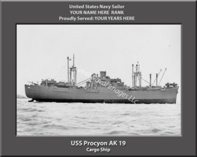USS Procyon AK 19 Personalized Photo