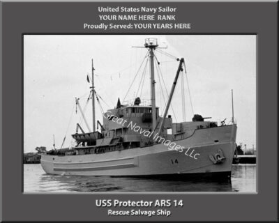 USS Protector ARS 14 Personalized Photo
