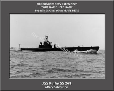 USS Puffer SS 258 Personalized Photo