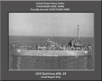 USS Quirinus ARL 39 Personalized Photo