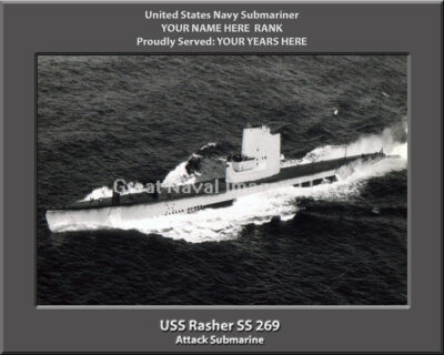 USS Rasher SS 269 Personalized Photo
