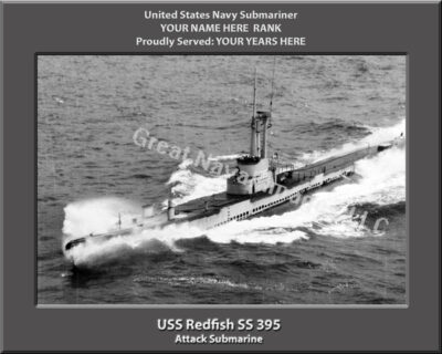 USS Redfish SS 395 Personalized Photo