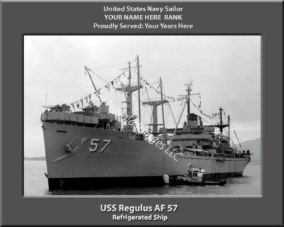 USS Regulus AF 57 Personalized Navy Ship Photo