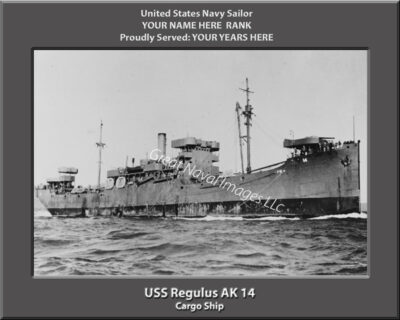 USS Regulus AK 14 Personalized Photo
