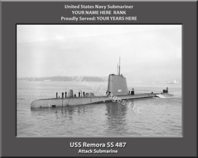 USS Remora SS 487 Personalized Photo