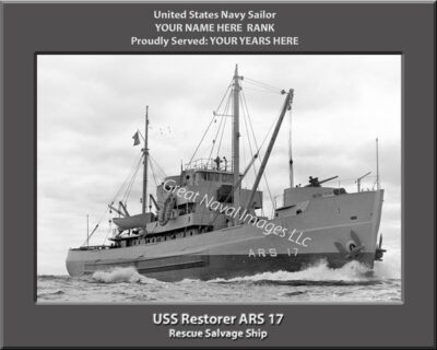 USS Restorer ARS 17 Personalized Photo